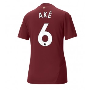 Manchester City Nathan Ake #6 Rezervni Dres za Ženska 2024-25 Kratak Rukavima